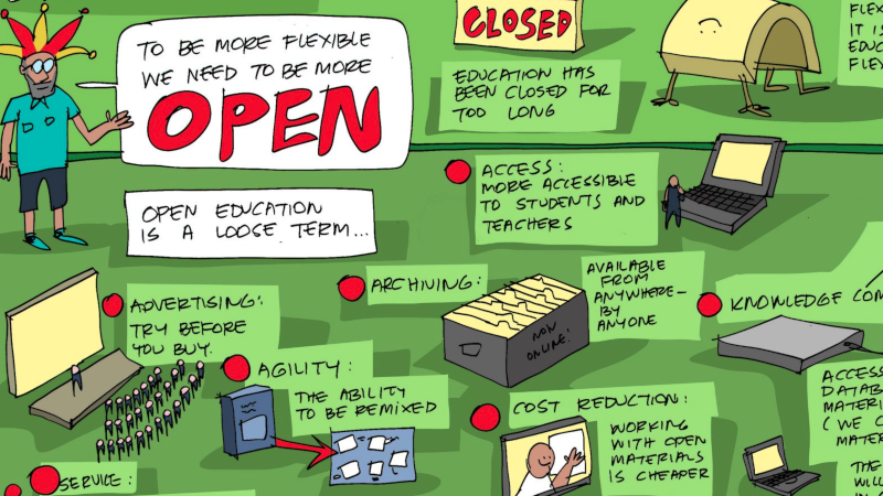 Open Education illustration by James Neil