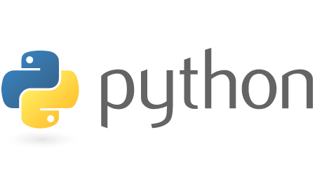 Python intertwined snakes and text on white field