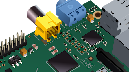 illustrated raspberry pi