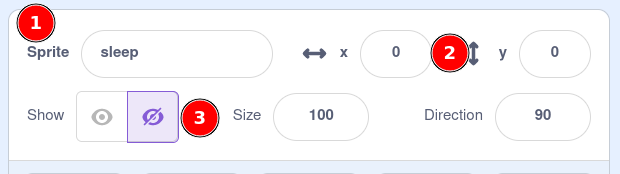 sleep sprite settings